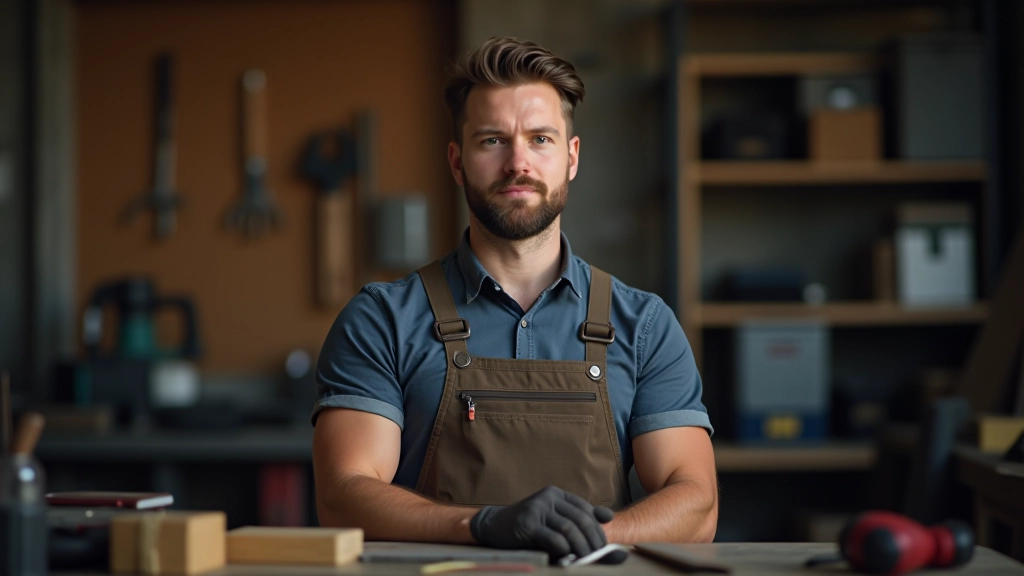 Handwerker mit Werkzeugen auf Baustelle, symbolisch für Handwerkerleistungen und Steuervergünstigungen