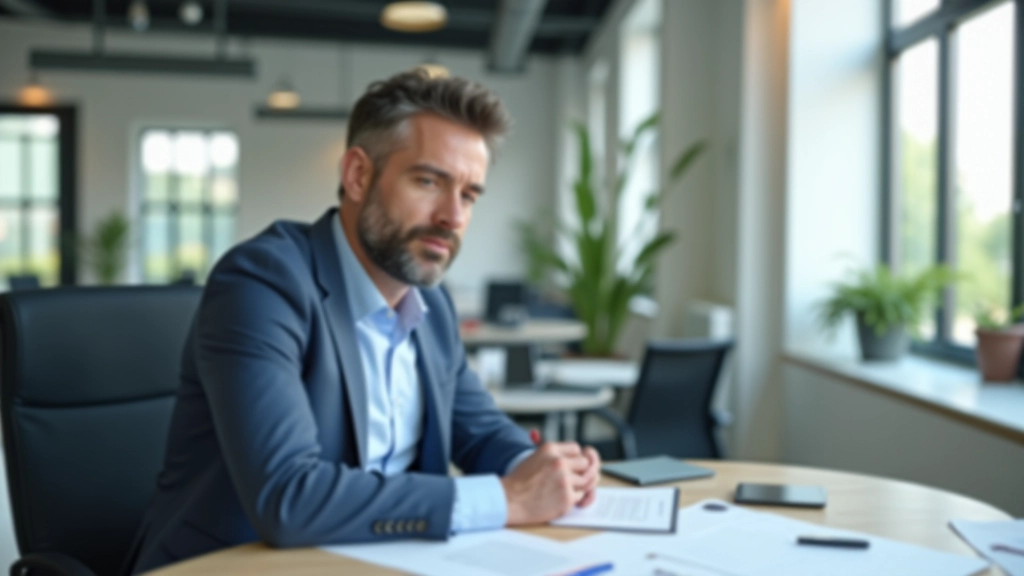 Finanzberater beim Besprechen von Steuerdokumenten mit Klient, professionelle Umgebung