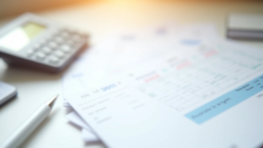 Ordnung von Rechnungen und Belegen auf dem Schreibtisch, Dokumentation von Handwerkerleistungen